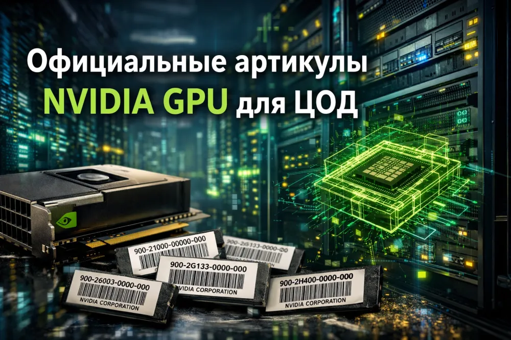 Официальные артикулы NVIDIA GPU для ЦОД